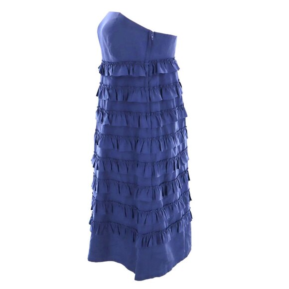 Gap Strapless Silk Dress Women 10 Girlhood Twee Coquette Feminine Cocktail Party - Picture 9 of 10